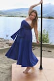 This dress is so fun and versatile, and the fabric is thick and heavy, which is great but if you are big busted like me, you may need to get creative to defy gravity. I purchased for a wedding I was in and have since used it for dancing and other semi formal events. It is cool and breathable for hot days and is one of the most comfortable dresses I own. Practice ways to tie it; I needed some help as the top is very long and a ton of fabric. - Rachel W.