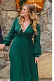The material of this dress is like a dream! I only gave it 4 stars because it did not fit and the XL was too large. But let me tell you that it is buttery soft and if it would have covered my breasts if I would have kept it. With a heavy heart, I had to return. And let's talk about pricing, yes they are a little expensive but so worth it. Would definitely recommend. I did buy another one and used it, but I cannot find it to review it because it was my first purchase and I guess I bought it as a guest. That one was perfect and beautiful in all aspects! Will post pic of the one I kept. This is a pic from their website. - Maite L.
