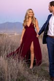 Wore this dress for my engagement photos and it was stunning! Very comfortable and fit super well! It was quite long which was fine because I was wearing heels! Highly recommend this dress - Gabrielle G.
