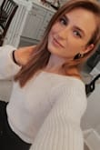 Such a cute trendy sweater. Youthful looking and very flattering. - Victoria G.