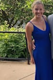 Form-fitting and flawless - that is how I felt in this dress. Had to get a few inches tailored on the bottom, but I know that's more of a personal situation. This was easy to dance in and super fun. Stood out from the crowd in bright blue and got a TON of compliments. Highly recommend! - Mara-Lise O.