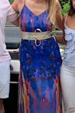 I wore that dress during summer 2020 and boy do I love that one! I paired with a gold Kimono style belt and it's just the perfect length for a 5'10 woman! The feel is very flowy and it is lined! - Nathalie D.