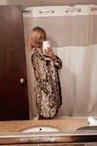 This was the perfect coat to wear with my Valentines dress!! Cozy, sexy, and boujee - Lacy L.
