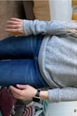 This looks cheap, feels cheap and the sleeves are 2 different lengths, super disappointing bc Lulus has never been this Cheap quality. - Jene W.