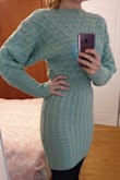 Soft and comfy! The fabric is heavy enough to keep you very warm, so you don't have to wear anything on top. I really loved the color and the cut is very elegant. - Helen A.