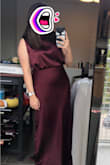 I loved wearing this as a bridesmaid without it looking like the typical bridesmaid dress. It's so comfortable, size and length were perfect for me (full disclosure- I wore it with shapewear underneath). Because of the fabric, it does stain easily. 
Only issue: the zipper kind of sticks up a little at its end. I can tell it's a manufacturing issue because it's also noticeable in the product image. No big deal, just a little annoying if you can tell it's there. Otherwise loved the dress! - Frida S.