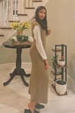 This fit so well and looked so chic. I styled it with a white dress shirt and a pearl headband, got many compliments for it. Also, super comfy and a nice outfit to add in your closet for winter. - Lajja U.