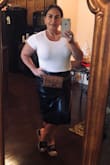 This skirt looked and felt great. The slit on the side gave it a sexy style . It was easy to move in this skirt, not so snug and tight. - Yvonne R.