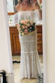 I am having a small, outdoor wedding, and wanted something with a flowy, bohemian vibe.  When this dress came out with the spring collection I knew immediately I had to try it. It fits true to size (Lulus is fairly consistent), and the lace is absolutely gorgeous. It's lightweight and soft, and the only thing I wish it had was a little more structure or thickness, particularly in the tummy area. Other dresses "held me in" better, but with some good spanx, I'll be good to go! - Ashley O.