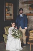 I got this dress for my last minute elopement and it was everything!! It is flattering for all waists and hips sizes. I had it hemmed for length and the arms shortened. 100000% would recommend sizing up if you have large breasts like me as the top doesn't have any stretch. I had a problem finding a bra with this dress because the back is see through and the top is very low cut. So I just used boob tape. - Sydney L.