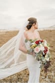 We decided on a simple beach elopement with covid concerns, & when I say this dress was absolutely perfect, it was that & so much more! It has some stretch, fit like a glove, didn't slip down on my chest, & was so comfortable considering it's entirely beaded! - Isabel B.