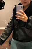 This coat is perfect when it's cold and you want the leather look but keep warm. The inside is super soft and like I mention in the tittle, so cozy. Very comfortable! I love it. - Maria C.
