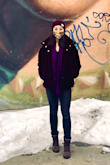 Love the deep colour - the plum hue shows more under the sunlight and keeps me very warm and cozy. The fluffiness feels like teddy bear hug! - Stephanie G.