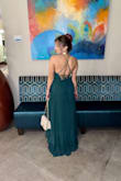 I went for the green in this dress even though I have purple hair and wow am I glad I did. It's such a stunning color! Aside from that the dress alone regardless of the color is just stunning. I can't even say which part I love the most because every part was a focal point. The chest cut, the ripples in the trim along the edges,  the lace up back. 11/10. I felt like a goddess in it and could use it for multiple occasions. I'm never getting rid of it! - Konli L.