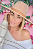 Love love love this hat! Fits a tad big and I have a big 7 1/2 head but, I wouldn't change it.
It easily compares to my $135 hat. xoxo - Jennifer O.
