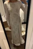 I wanted to love this...the thickness of the material and the feel of the delicate lace detail felt high quality, but I just couldn't get over the color. The online photos appears light tan, but the actual color leans much more beigey olive? Sizing was perfect too. - Cristina M.
