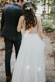 I bought this during the Spring for our backyard wedding. My actual wedding gown wasn't ready for the day due to COVID so I had to improvise. Now, I like this one better than the original! It's so beautiful and well worth the price. - Michelle C.