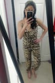 I am a sucker for leopard print, so when I saw this jumpsuit, I had to get it. it's a nice satin material so it will be nice and cool in the summer. The straps are adjustable which is nice since I have small boobs lol! I absolutely love the split leg look! So sexy!!!s - Jessy C.