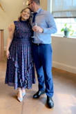 I am short and a little chubby (as I just had a baby) but this dress was SO FLATTERING! I ordered an XL ...I am both top and bottom heavy and it just fit me so nicely and comfortably. I got so many compliments and felt so confident! & the colors are to die for, so beautiful!! - Kimberly A.
