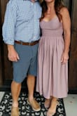 This dress is perfect. No bra needed, lined, and has pockets! Perfect and comfortable. - Marisa M.