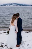 LOVED this dress! It fit well but was way too long, so I had it hemmed at the bottom by a tailor. The tailor also left a little extra in the back to make a small train. Also wore a sticky bra since the dress is backless. Highly recommend this dress! I got a lot of compliments :) - Jordan C.