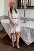 I wore this dress for a pre-Valentine's tea party with my girlfriends. It fits me perfectly, and the fabric is so soft and beautiful. - Cynthia P.