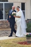 I paired this dress with the faux fur shrug to keep warm as I married my best friend on my dad's Arizona ranch. So comfortable. Didn't need any alterations. Easy to dance in. Versatile for accessorizing. Ironed easy for a smooth look on actual wedding day. - Stephanie W.