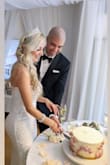 I loved my dress because I actually felt comfortable!  It fit the occasion perfectly because my wedding was civil, so it was the perfect match and my husband was surprised when he saw me!  So we are very happy to have made the best decision! - Ginna A.