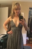 I absolutely love this dress! I was on the waitlist for a while and I am so glad I did! This dress fits wonderfully, even for my smaller chest. It's a tiny bit long but not crazy. - Sarah O.