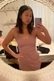 This is my first time purchasing from Lulus, and I couldn't be happier with my choice! Fits perfectly on me, and is very flattering and classy. Also obsessed with the colour. Excited to wear this out! - Jasmine P.