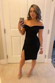 I couldn't have felt more confident in a dress, the fabric is remarkable, and the dress had a no slip feature, so a bra wasn't necessary. The only change I plan is to get the back tailored, the back of the dress top made me feel like I had little wings as they stuck out. - Kelly T.