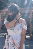 This dress looked great and it flows. Although the neck was slightly low for me. Loved it! - Saranya S.