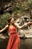 I loved this dress!! The color was flattering for my generally pale skin tone, and the top fit my small chest really well. I'm usually between XS and S in Lulus and I'm glad I went with XS for the top. - Stephanie F.