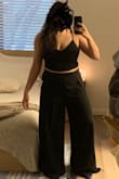 I wasn't sure how it was going to fit, since I'm curvy and I've never worn a two piece like this, but I absolutely love it. The top leaves a bit more to desire as the bottom of it isn't as defined (feels a bit crooked somehow) but the pants are everything. They're so comfortable and flowy - Francesca A.