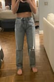 The waist is true to size. Other than the waist, nothing fit. The crotch are was baggy. The rips in the knees were not positioned well. The length of the pant is too long and we're too wide. - Victoria P.