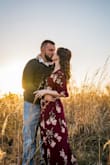 I purchased this dress for my engagement photos. I should have ordered an xsmall but the small fit well enough (a little big in the top). The dress was the perfect color for my fall outdoor pictures and I couldn't be happier with the outcome! - Rachel F.
