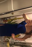 This dress looks amazing on. It's true to size! The color is more of a navy blue but it's still really pretty! - Lisa H.