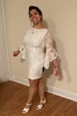 I bought for my courthouse wedding and I loved it! It fits perfectly and it's really sexy and beautiful! - Agostina D.