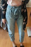 I bought these because I wanted loose jeans to WFH since I am standing/sitting all day. I bought these before the unwarranted attack by Gen Z about our side-parts and skinny jeans. However, I love them. They are so comfy, a little large; but perfect for what I needed.  I would definitely get another pair in a different wash. - Courtney S.