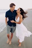 I got this for my beach engagement photo shoot and it was perfect! Fits like a dream and the adjustable straps are great. I got it hemmed to wear barefoot but otherwise no alterations needed. Photographs beautifully and I've gotten so many compliments! - Lyndsey K.