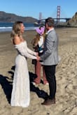 LOVE this dress. A little loose in the bust area and sleeves, but I'm pretty flat chested, otherwise it fit like a glove. I got so many compliments on it, it's comfortable and was perfect for our winter day beach elopement! - Alex T.
