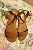 Love the style and look pretty on. They're a little small as I have a kind of chubby foot I wish I would've gotten a 7 instead of 6.5 but I'm lazy to exchange them. I'll make them work they're cute and totally recommend just if you have a wide foot go a half size up. Otherwise true to size. - Estefania M.