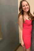 The dress isn't quite bubblegum pink as the picture, but it's still cute. Just get a tan before wearing it if you're pale like me! The opening in the middle also wasn't very obvious on me. - Kaitlin W.
