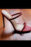 I agree that these heels run small. I am a size 7 and got a 7.5. They fit great! I don't think it would have worked if I got my regular size as my heel had just enough space in back to fit properly. Totally recommend. - Jaynel C.
