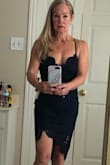 OMG, this dress is classy and very sexy. Bought it to wear to an upcoming wedding. Wanted to really show off. Yes, this is my revenge dress. lol Tried it on and sent a picture to my BF, his response was " put that dress on and get over here." lol  Fits well, it is not stretchy. Have no boobs and it still makes me look decent. Not too short. Quality is really good.  Straps are adjustable. The lace at the top can be opened up if you are busty. It comes with a stitch holding it together, which I am glad about. I posted this on my Instagram and workout group and they were all wanting it, so Lulus you got noticed. lol - Sandy S.
