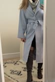 Now that with outdoor dining, your outerwear is your outfit, I love that this coat adds personality and a pop of color. Fits true to size. On the lighter side of fabric/warmth, so I would not wear this in freezing temps. - Megan C.