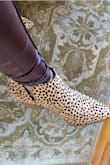 These booties are adorable and so much fun to wear. I received so many compliments - I've made this my go to booties when I need to class up an outfit. I totally recommend this bootie. - Delois S.