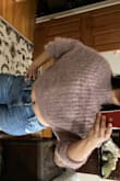 I wanted this sweater for awhile and finally decided to get it. I love the color and it's really warm and soft. It is pretty short, especially when you raise your arms. Nothing that a bralette or a cute little tank won't fix. Love it. - Dana S.