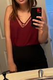 I love this skirt for a night out (post covid of course!) it is tight fitted while still being comfortable! It is the perfect length as well! - Julia H.
