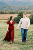 I wore this dress for our engagement pictures and they came out beautifully! I did have to wear heels, but perfect in any other way! I would buy this dress in all colors - Alyssa B.